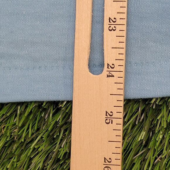 Vintage 80s Tennis Shirt Womens Large 20x24 Blue - Picture 6 of 10